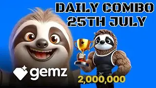💎Gemz Daily combo Cards  Gemz Coin Daily Combo 25th July 2024