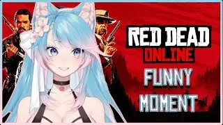 Silvervale funny moment in Red Dead Online (Vshojo)