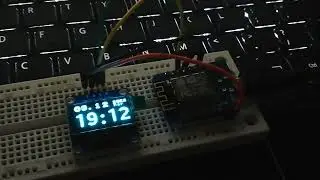 NTP clock on OLED display