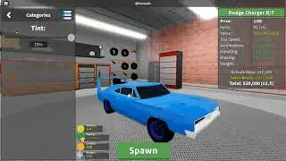 Car Crushers 2 Dodge Charger Daytona Build || Roblox