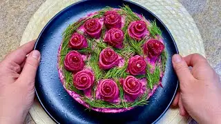 Dieses Rezept kennen nur wenige! Leckeres Rezept Salat! Gesund und lecker!