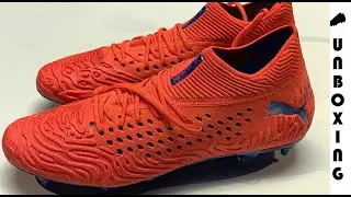 PUMA Future 19.1 Netfit SG Power Up - Red Blast/Bleu Azur