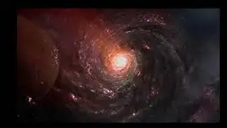 Beautiful deep relaxation music, space view