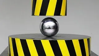 EXPERIMENT HYDRAULIC PRESS 100 TON vs METAL BALL