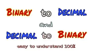 binary to decimal conversion l decimal to binary conversion | binary code conversion | short tricks