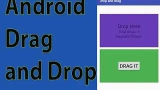 How to add Drag and Drop in Android App using android studio
