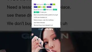 BLACKPINK’s JENNIE on SHUT DOWN | Highlighted Rhyme Scheme
