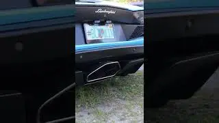 FLAME THROWER Aventador S with Novitech exhaust!!