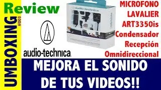 MICROFONO LAVALIER AUDIOTECHNICA ART3350is YOUTUBE 2018 UNBOXING REVIEW microfono de solapa