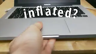 What to do when laptop is inflated and trackpad pops out (MacBook Pro)