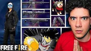 🖤 ​​I CAN ONLY USE BLACK THINGS IN FREE FIRE 🖤 Free Fire One Color Challenge 😱💎😳 | TheDonato