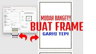 VIDEO CARA TERMUDAH! TUTORIAL MEMBUAT GARIS TEPI BINGKAI FRAME MICROSOFT WORD 2007 2010 2013 TERBARU
