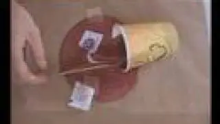 Make fake spilled coffee