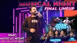 ATIF ASLAM | Live Concert With Josh Band |Sid Rapper |Manwa Sisters | New Metro City Kharian