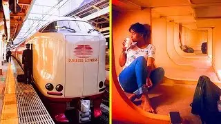 Japanese Sleeper Trains Look Ordinary From Outside But Their Interiors Are A Peaceful Oasis