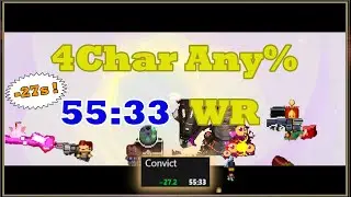 【WR】4Char Any% Speedrun 55:33【Enter the Gungeon】