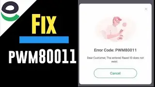 Easypaisa Error Code pwm80011 | Error code pwm80011 easypaisa