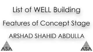 List of WELL Building Features of Concept Stage | ASA