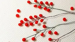 2 способа плетения веточек Мк для начинающих Урок 15 пошаговый мастер класс, бисероплетение DIY