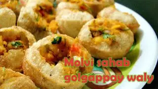 BEST GOL GAPPAY IN LAHORE | Molvi sahab golgappay waly | PAKISTANI STREET FOOD | Foodshoot