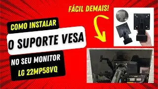 INSTALAÇÃO NO SUPORTE VESA  - (MONITOR LG 