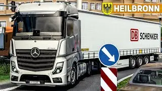 ETS 2: Im neuen Mercedes-BENZ MP5 über die Landstraßen von Heilbronn | EURO TRUCK SIMULATOR 2