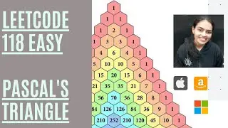 Pascal's Triangle LeetCode 118. Easy Code + Example + Explanation