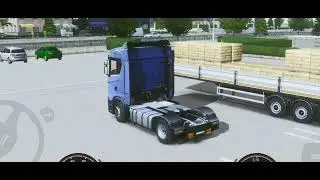 Mobil truk membawa muatan