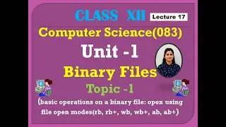 Binary Files in Python | Read, Write & append Modes in binary files 