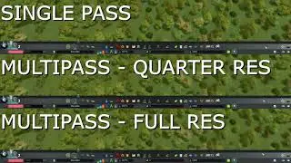 OBS Single Pass vs Multipass (Cities Skylines)