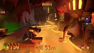 Crash Bandicoot 4: Cortex Island - Toxic Tunnels - Bonus Level, All Boxes