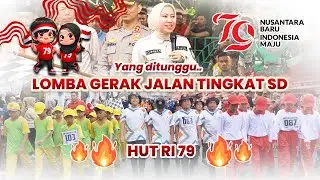 menyala !!  LOMBA GERAK JALAN TINGKAT SD Se KOTA RENGAT | HUT RI 79