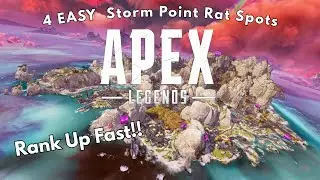 4 Rat Spots on Storm Point | Rank Up Fast! | Apex Legends