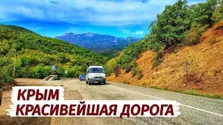 КРАСИВЕЙШАЯ ДОРОГА Крыма. Трасса Алушта-Судак. Осень в Крыму. Влог.