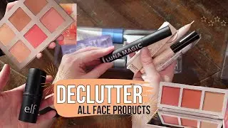 ALL my Face Products! | Inventory Declutter | Countdown to 2024!