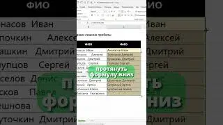 Как быстро удалить пробелы в ячейках, смотри в закрепленном комментарии
