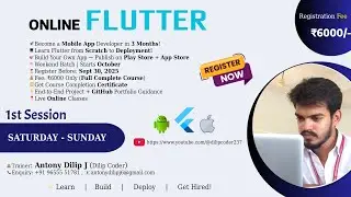 Become a Flutter App Developer in 3 Months Online Flutter Complete Course From Scratch to Deployment