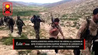 Return of Ezidi HPŞ unit after conducting a successful operation against ISIS