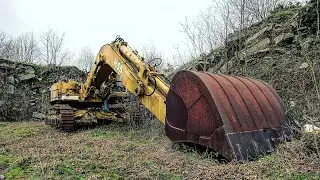 ABANDONED BIG EXCAVATORS LEFT IN QUARRY 2019