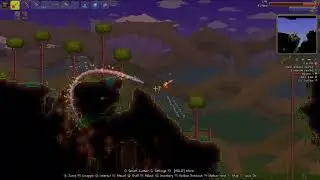 Wyvern almost catches me in Terraria