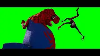Spider-Rex Spider-Verse Green Screen