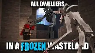 The Midnight Lurker is Terrifying... Surviving all DWELLERS in a Frozen Wasteland In Minecraft