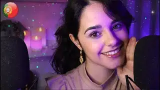 ASMR [A-Z] Portuguese CRISPY TRIGGER Words✨Ear to Ear Close up Whispering