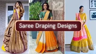 Saree draping designs | FashCo | Saree Draping Styles