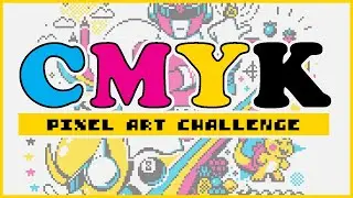 Making pixel art using CMYK only!