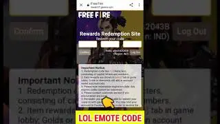 FREE FIRE REDEEM CODE TODAY 1 JUNE | LOL EMOTE REDEEM CODE | FF REDEEM CODE TODAY