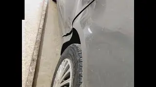 Chevrolet Cobalt. Кузовной ремонт. Удар в заднее крыло.