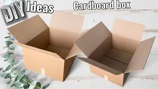 ♻️НЕВЕРОЯТНАЯ КРАСОТА🔥 НЕ ВЫБРАСЫВАЙ КАРТОННЫЕ КОРОБКИ В МУСОР!📏✂КОРЗИНА-ОРГАНАЙЗЕР СВОИМИ РУКАМИ.👍