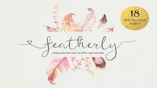featherly font wedding font Font Free Download