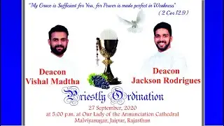 PRIESTLY ORDINATION INVITATION 2020
